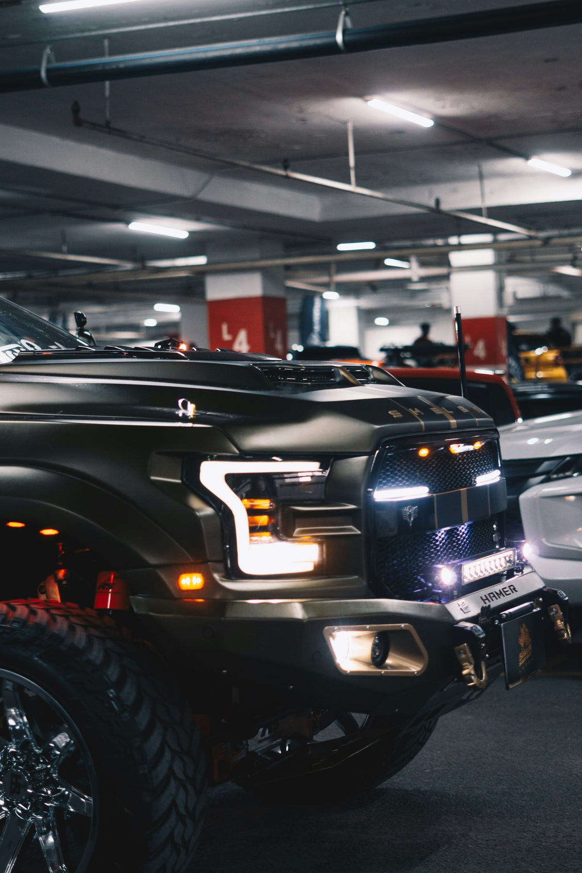 Aftermarket Jeep Bumper and Lights